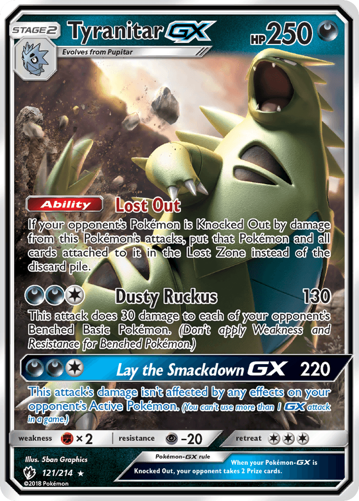 Tyranitar-GX: Lost Thunder