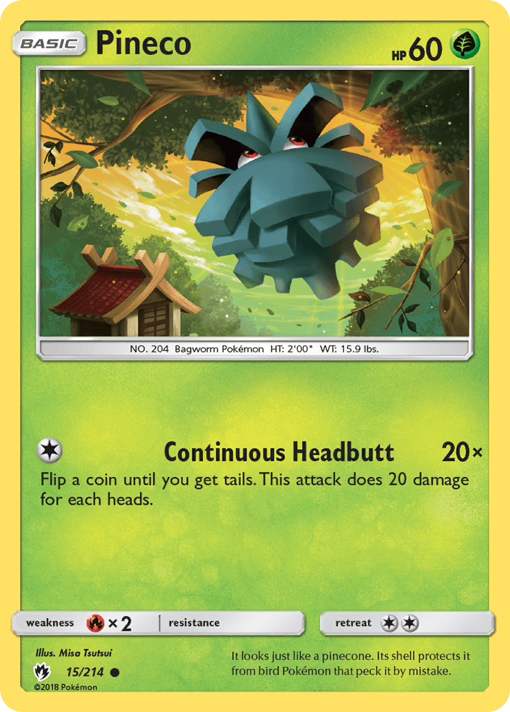 Pineco: Lost Thunder