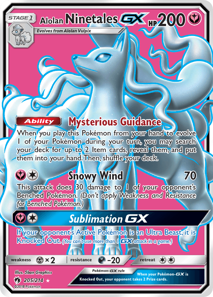 Alolan Ninetales-GX: Lost Thunder