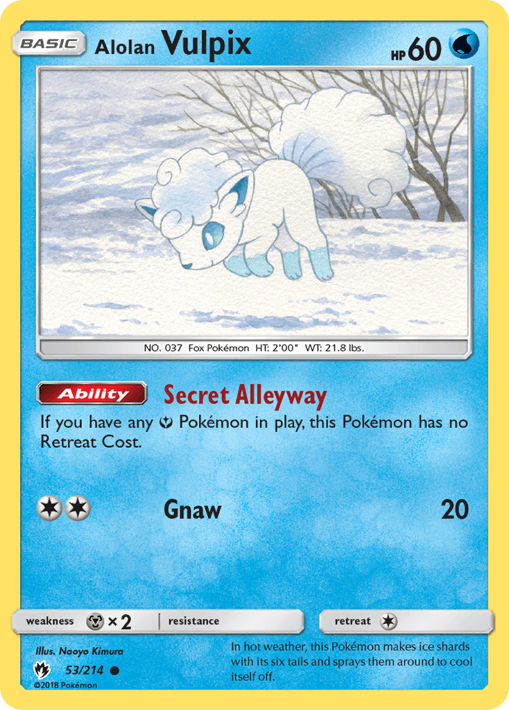 Alolan Vulpix: Lost Thunder