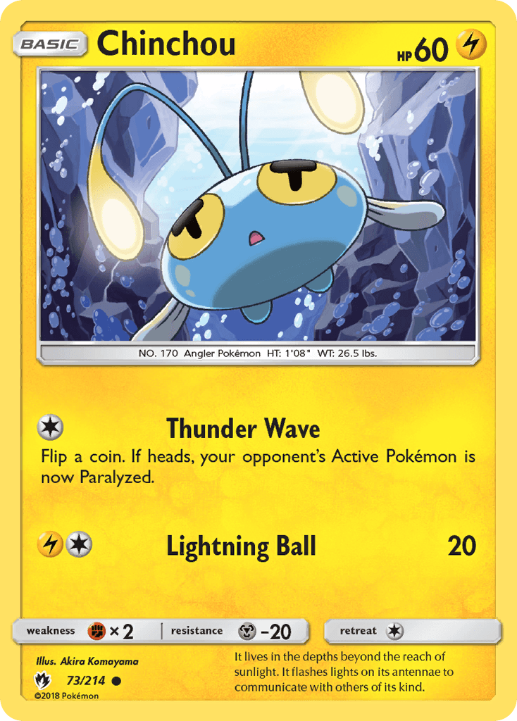 Chinchou: Lost Thunder