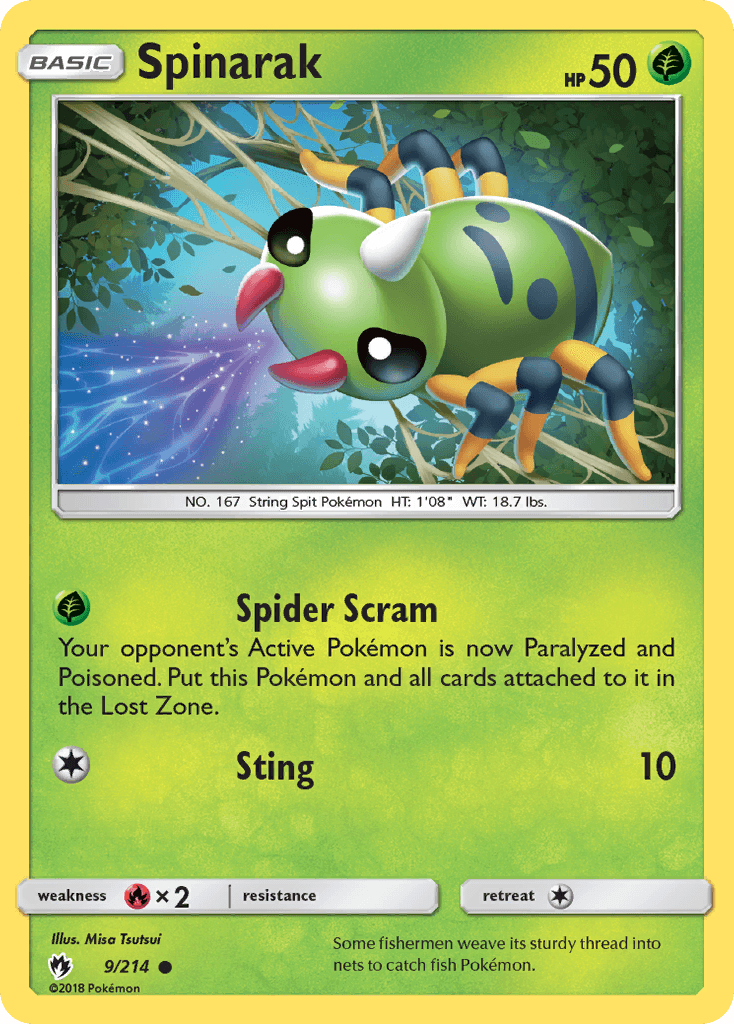 Spinarak: Lost Thunder