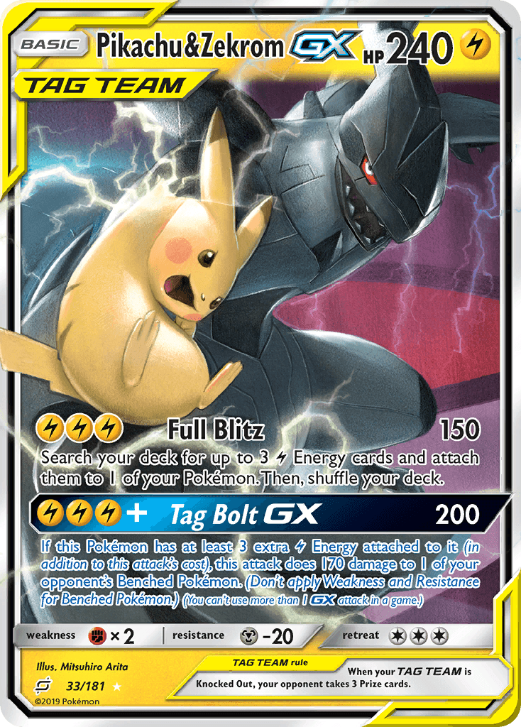Pikachu & Zekrom-GX: Team Up