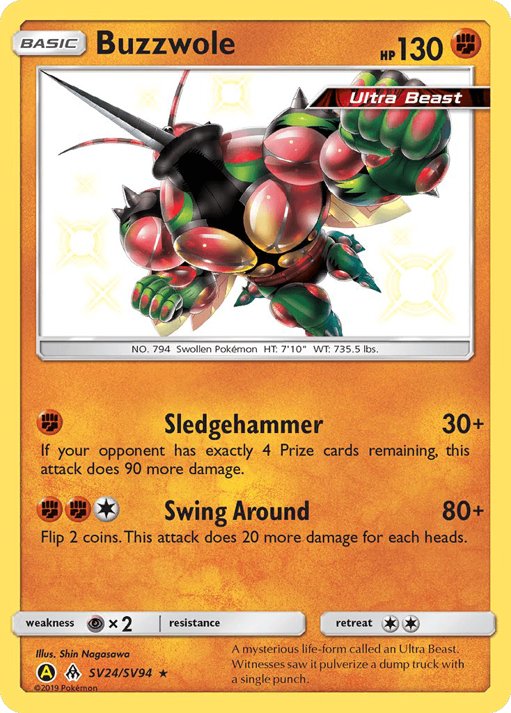 Buzzwole: Hidden Fates Shiny Vault