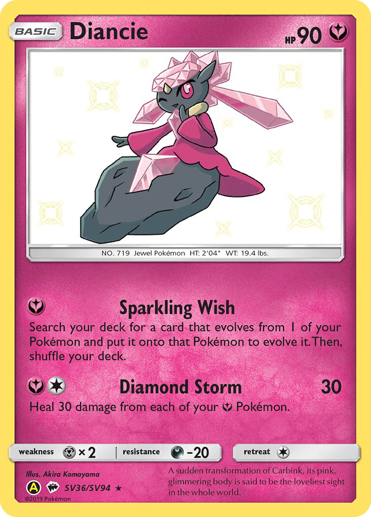 Diancie: Hidden Fates Shiny Vault