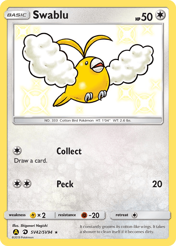 Swablu: Hidden Fates Shiny Vault