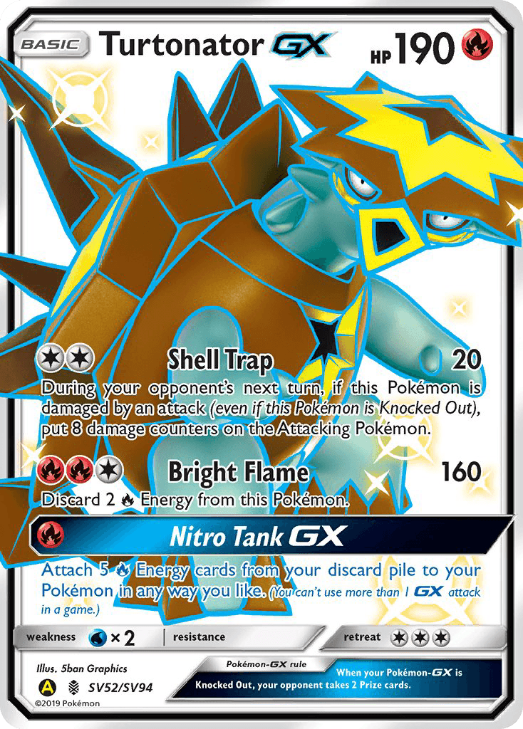 Turtonator-GX: Hidden Fates Shiny Vault