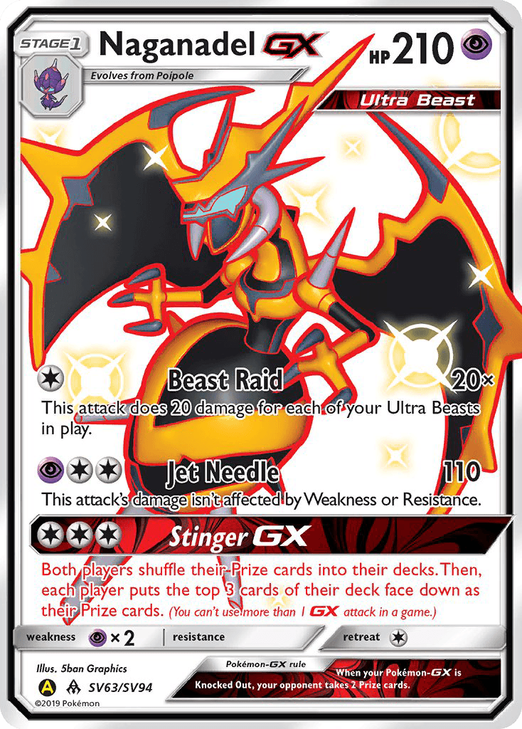 Naganadel-GX: Hidden Fates Shiny Vault
