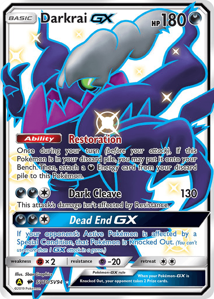 Darkrai-GX: Hidden Fates Shiny Vault