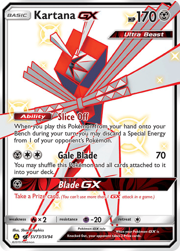 Kartana-GX: Hidden Fates Shiny Vault