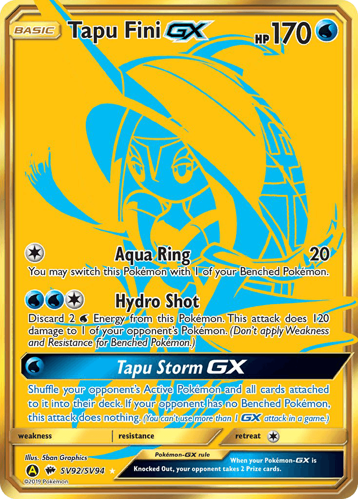 Tapu Fini-GX: Hidden Fates Shiny Vault