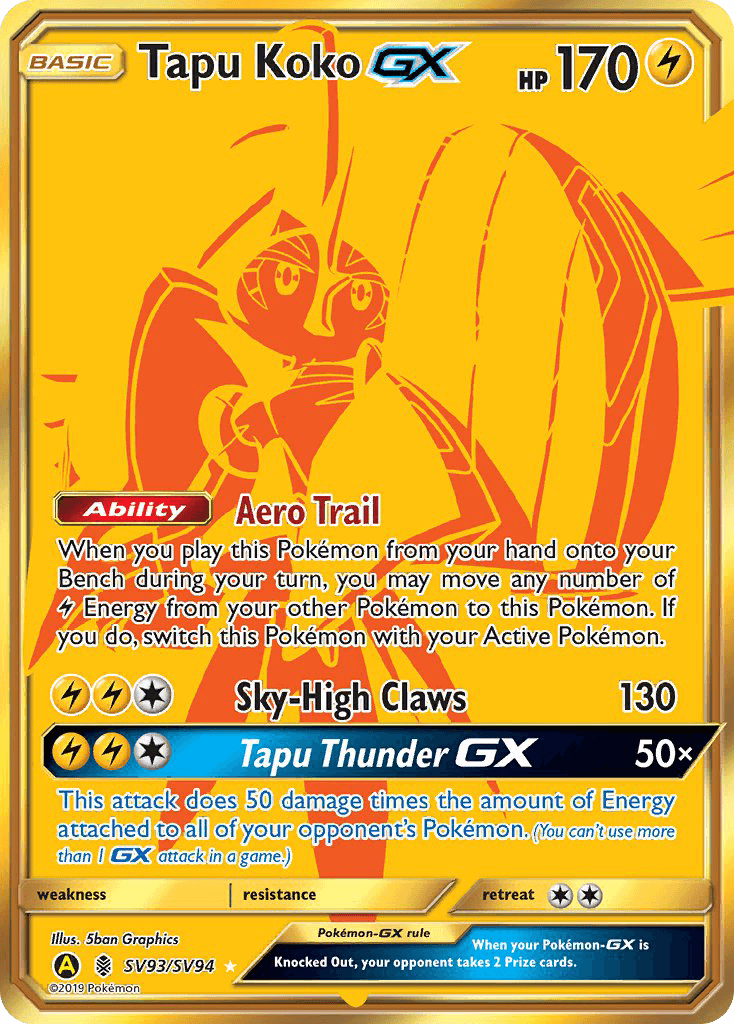 Tapu Koko-GX: Hidden Fates Shiny Vault