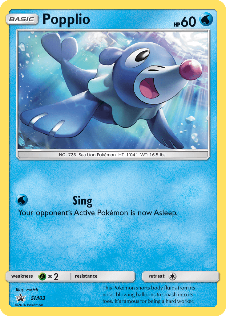 Popplio: SM Black Star Promos