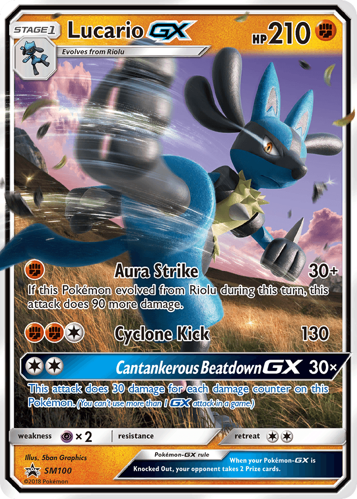 Lucario-GX: SM Black Star Promos