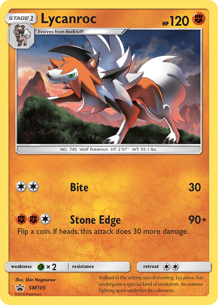 Lycanroc: SM Black Star Promos