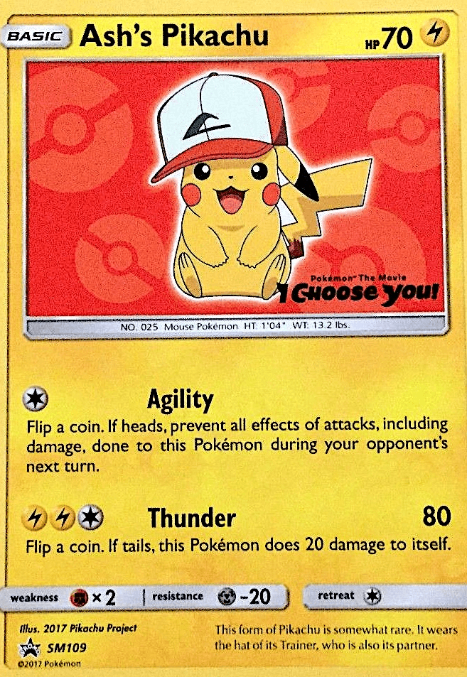 Ash's Pikachu: SM Black Star Promos