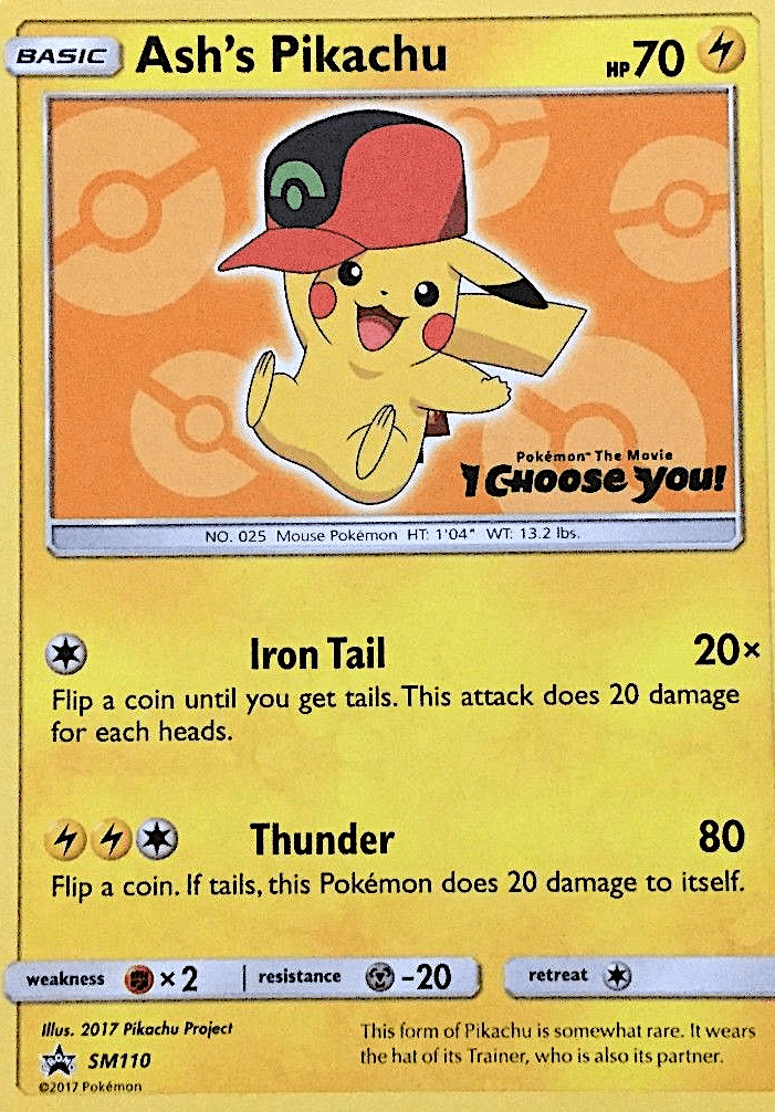 Ash's Pikachu: SM Black Star Promos
