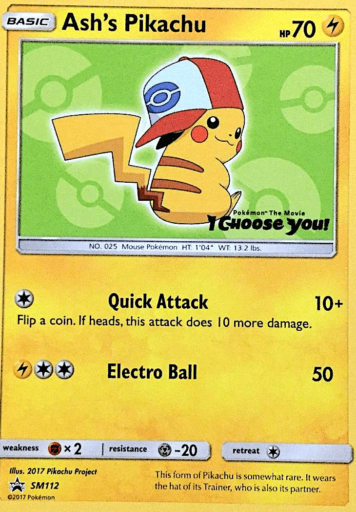 Ash's Pikachu: SM Black Star Promos