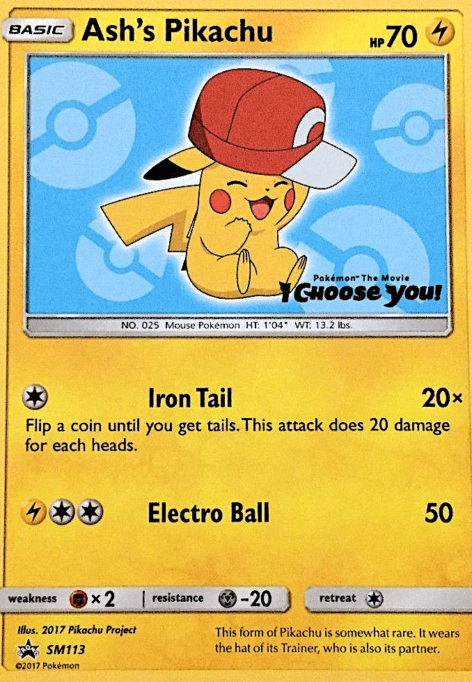Ash's Pikachu: SM Black Star Promos