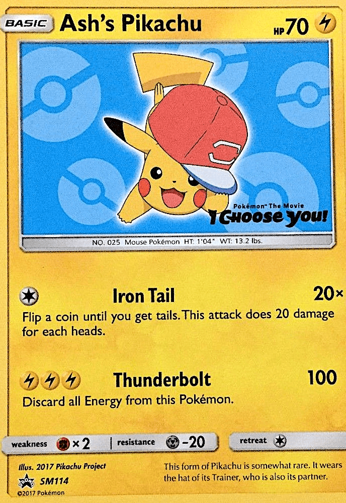 Ash's Pikachu: SM Black Star Promos