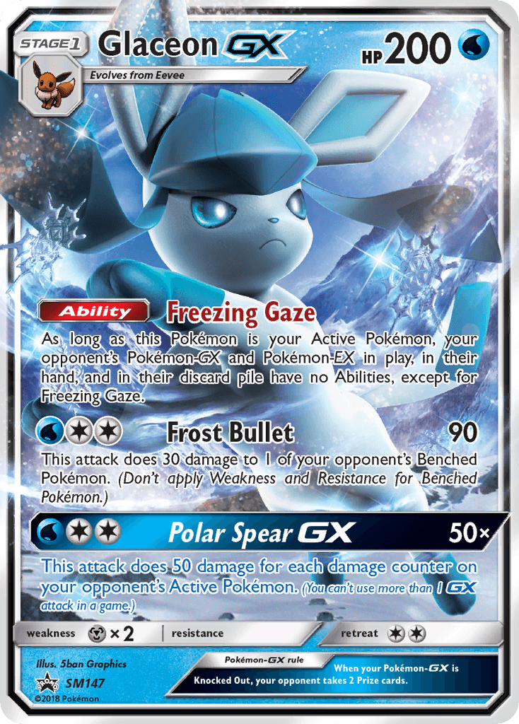 Glaceon-GX: SM Black Star Promos