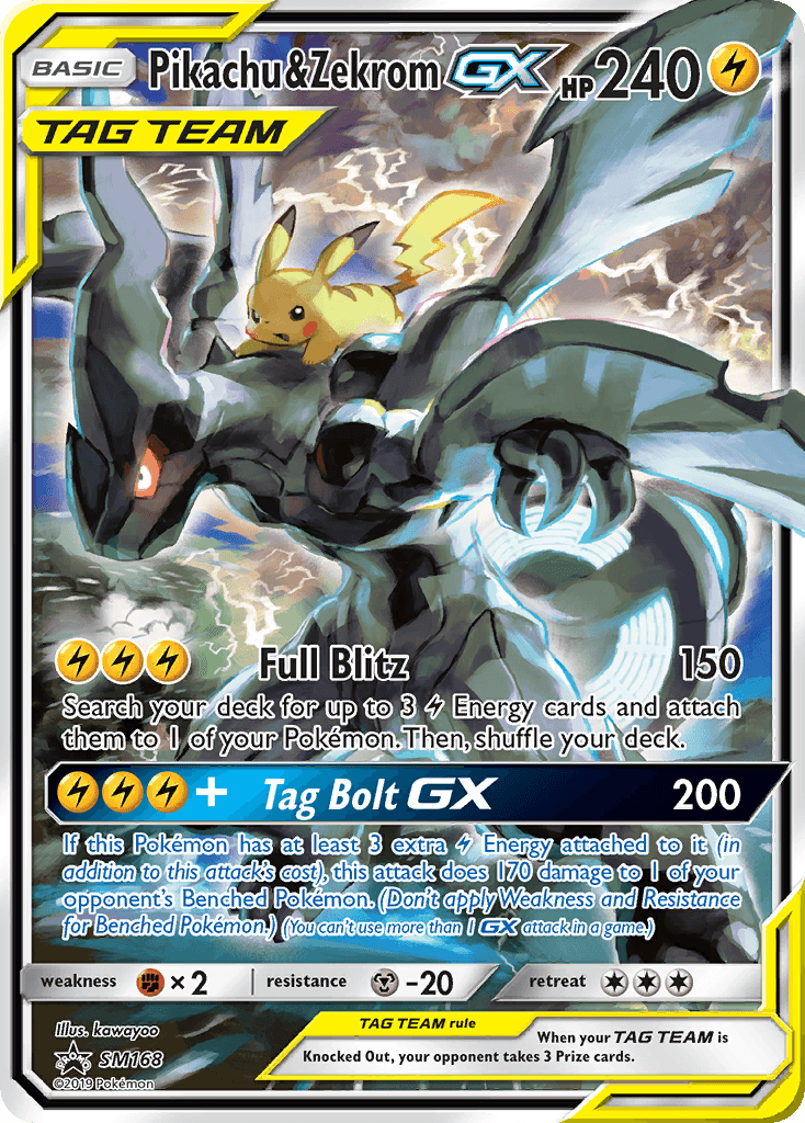 Pikachu & Zekrom-GX: SM Black Star Promos