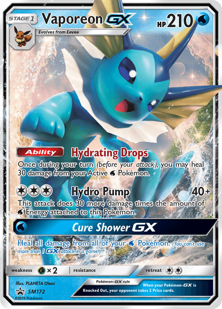 Vaporeon-GX: SM Black Star Promos