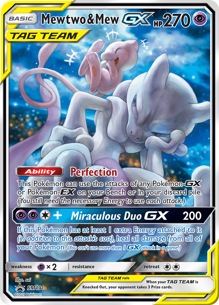 Mewtwo & Mew-GX: SM Black Star Promos