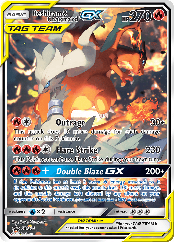 Reshiram & Charizard-GX: SM Black Star Promos