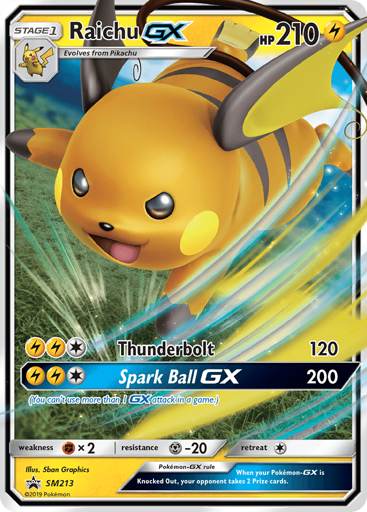 Raichu-GX: SM Black Star Promos