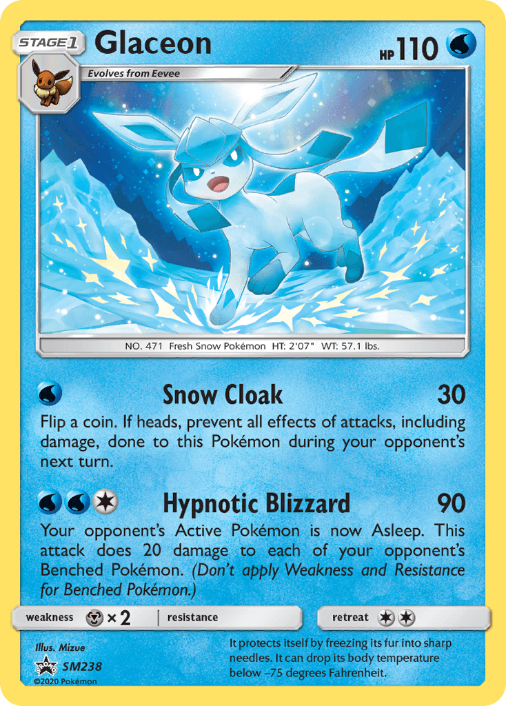 Glaceon: SM Black Star Promos