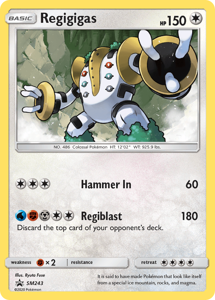 Regigigas: SM Black Star Promos