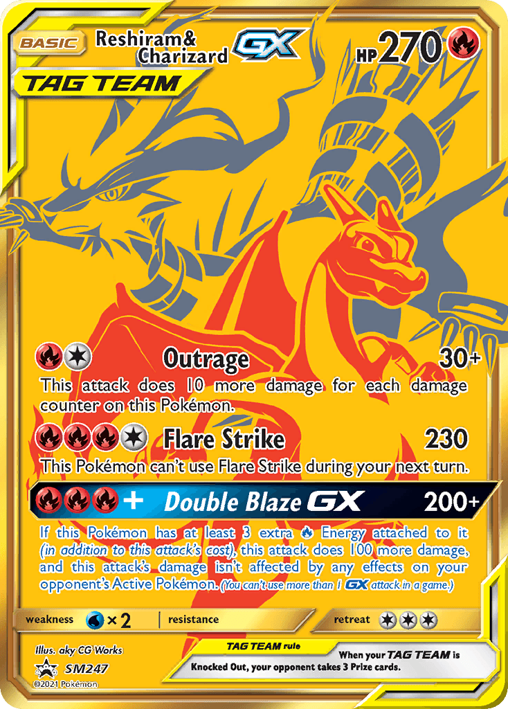 Reshiram & Charizard-GX: SM Black Star Promos
