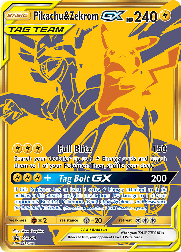 Pikachu & Zekrom-GX: SM Black Star Promos