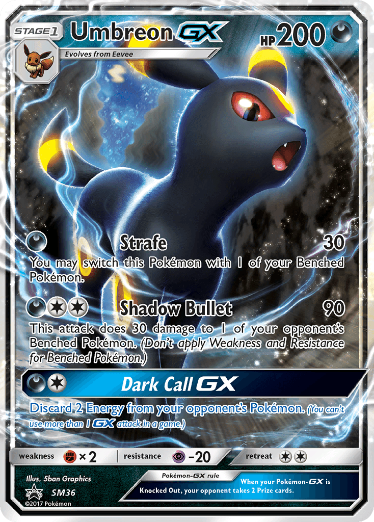 Umbreon-GX: SM Black Star Promos