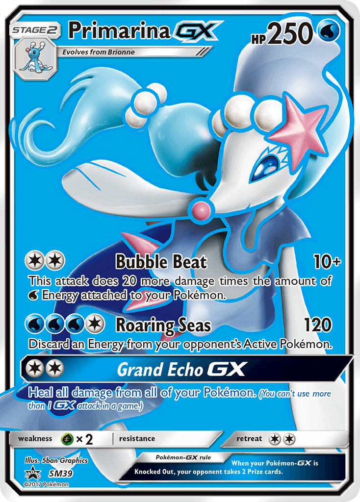 Primarina-GX: SM Black Star Promos