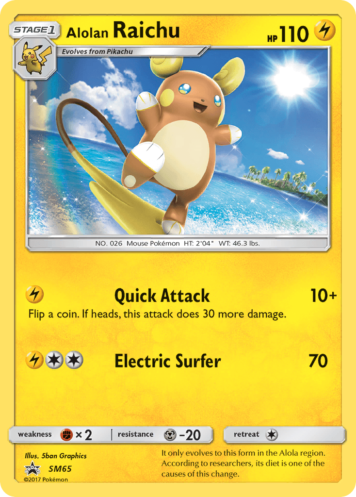 Alolan Raichu: SM Black Star Promos