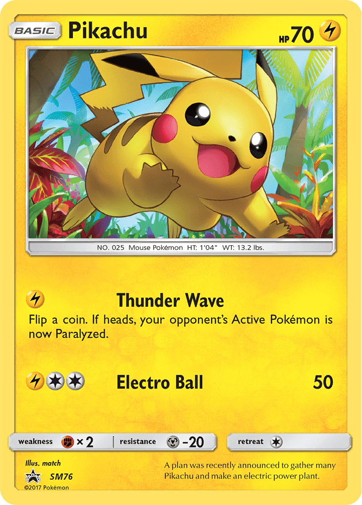 Pikachu: SM Black Star Promos
