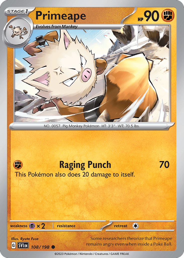 Primeape: Scarlet & Violet
