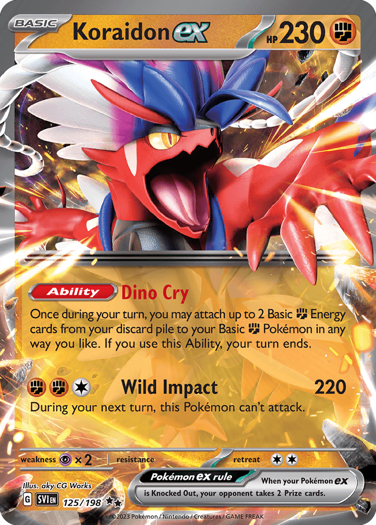 Koraidon ex: Scarlet & Violet
