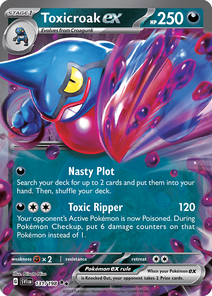 Toxicroak ex: Scarlet & Violet