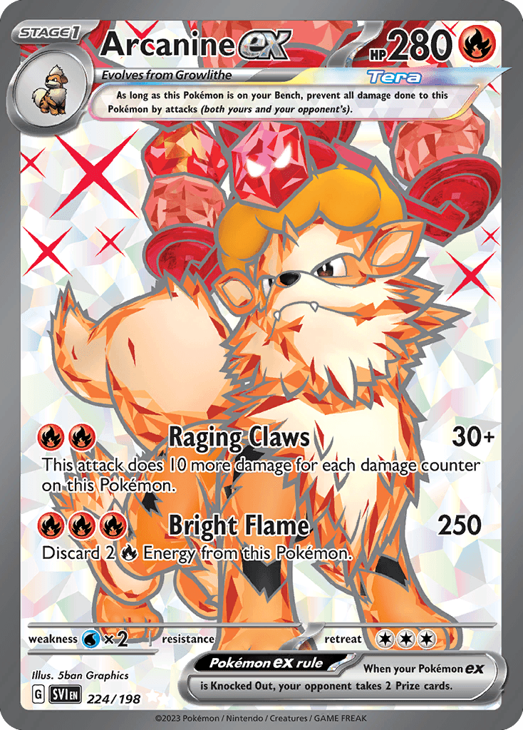 Arcanine ex: Scarlet & Violet