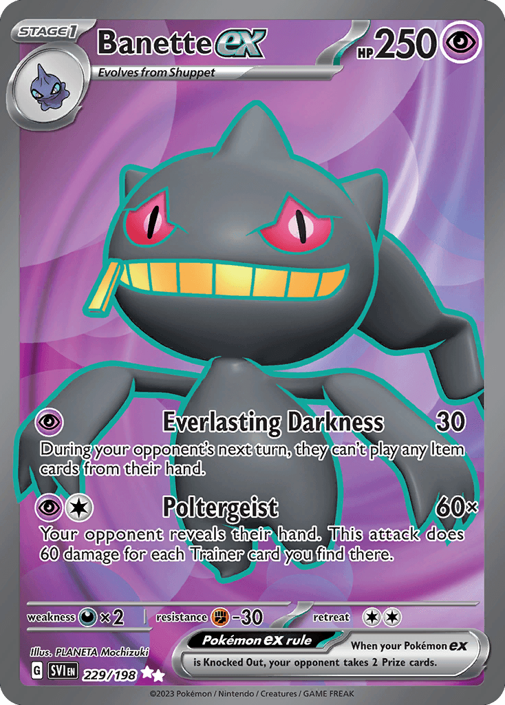 Banette ex: Scarlet & Violet