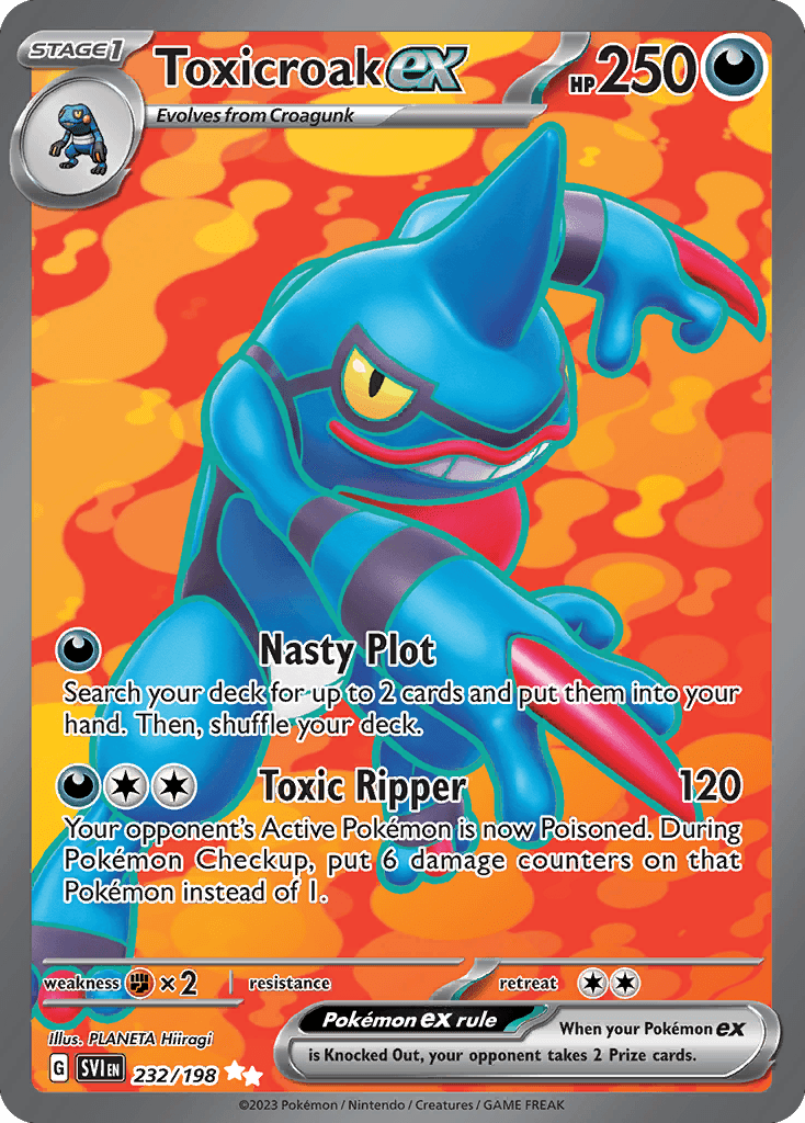 Toxicroak ex: Scarlet & Violet