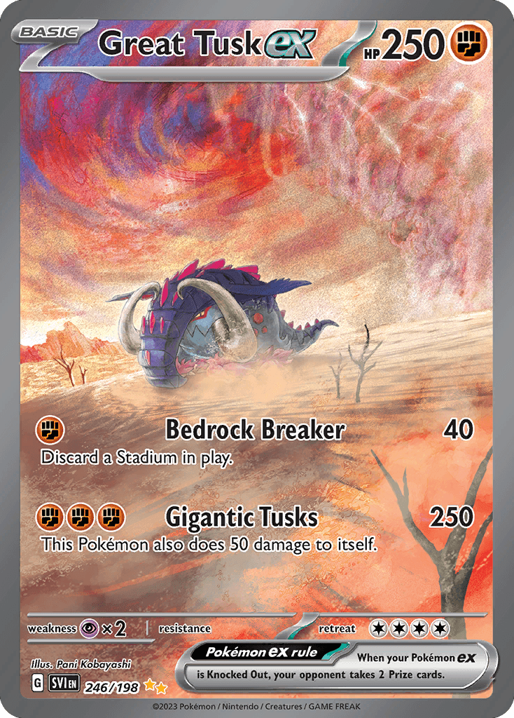 Great Tusk ex: Scarlet & Violet