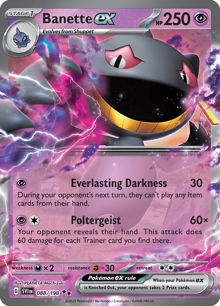 Banette ex: Scarlet & Violet