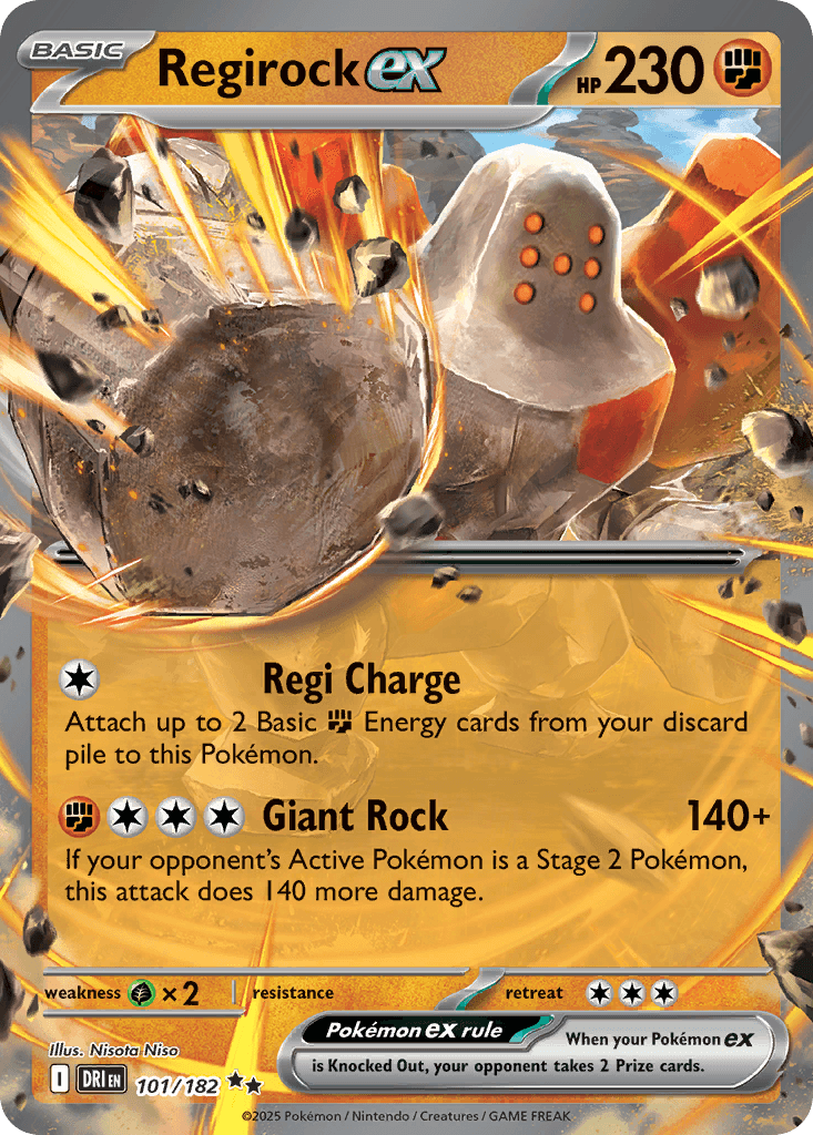Regirock ex: Destined Rivals