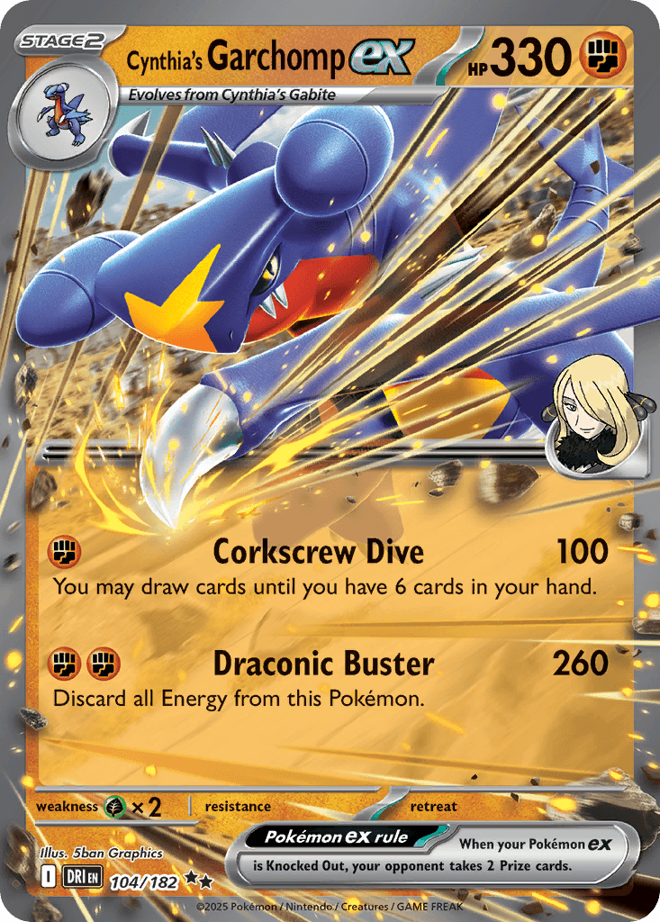 Cynthia's Garchomp ex: Destined Rivals