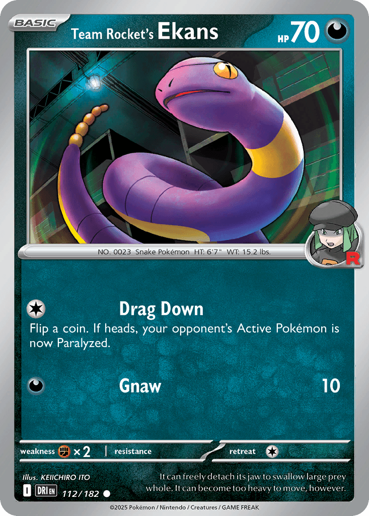 Team Rocket's Ekans: Destined Rivals