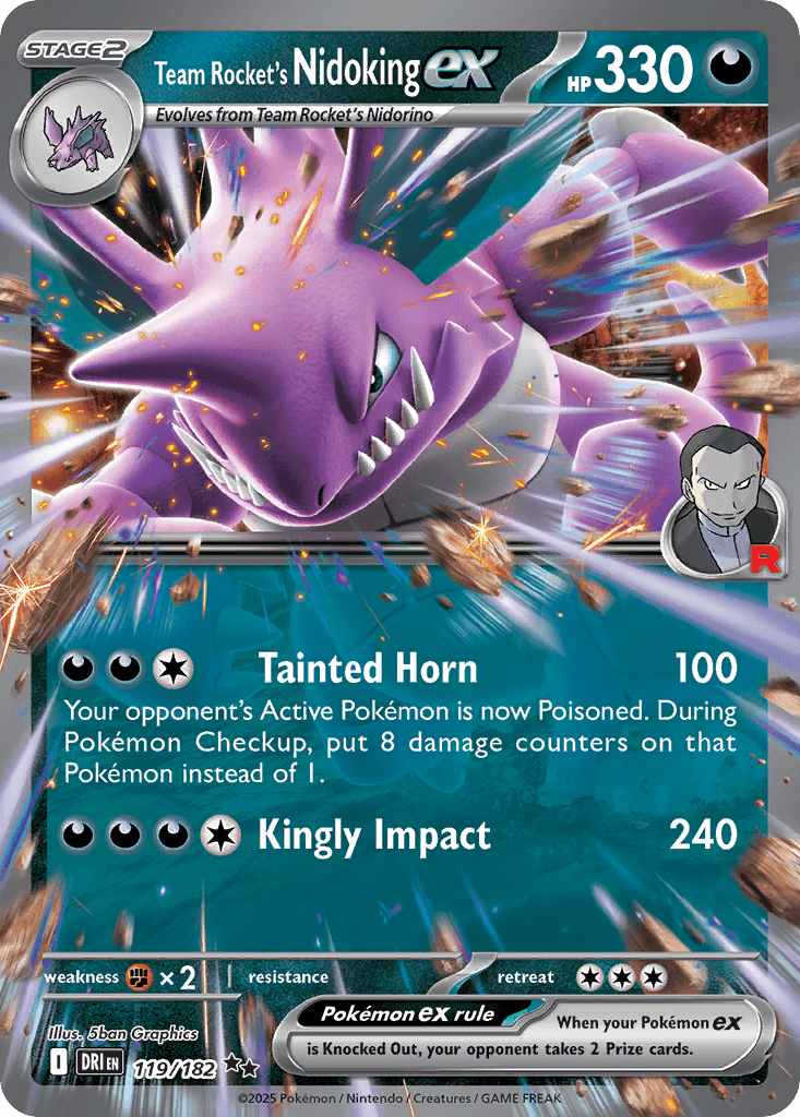 Team Rocket's Nidoking ex: Destined Rivals